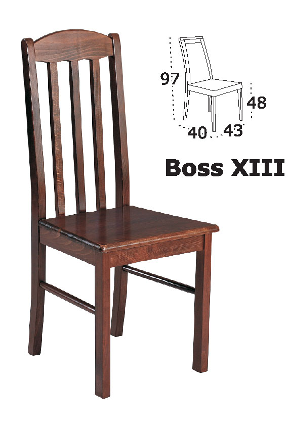 Boss 13 dřevěný sedák